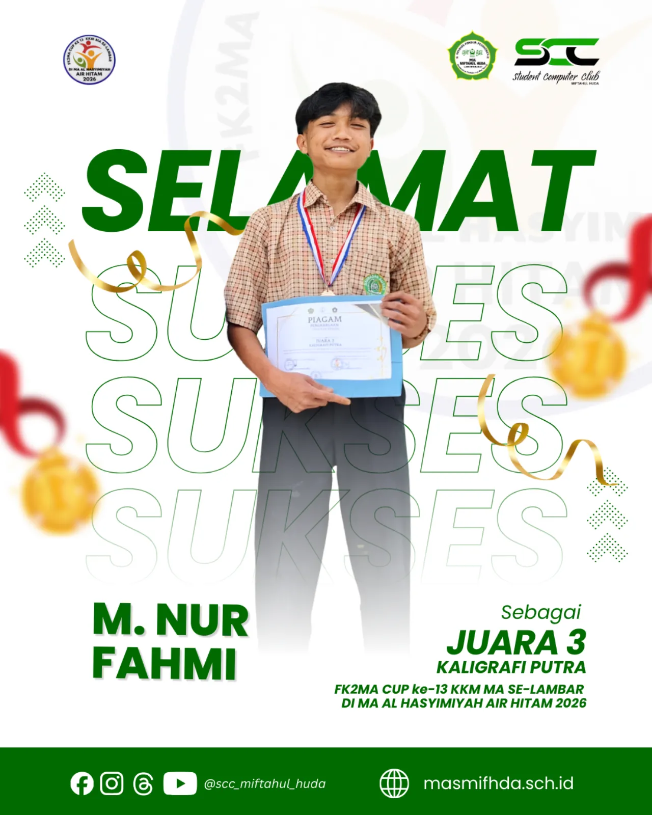 Juara Kaligrafi Putra