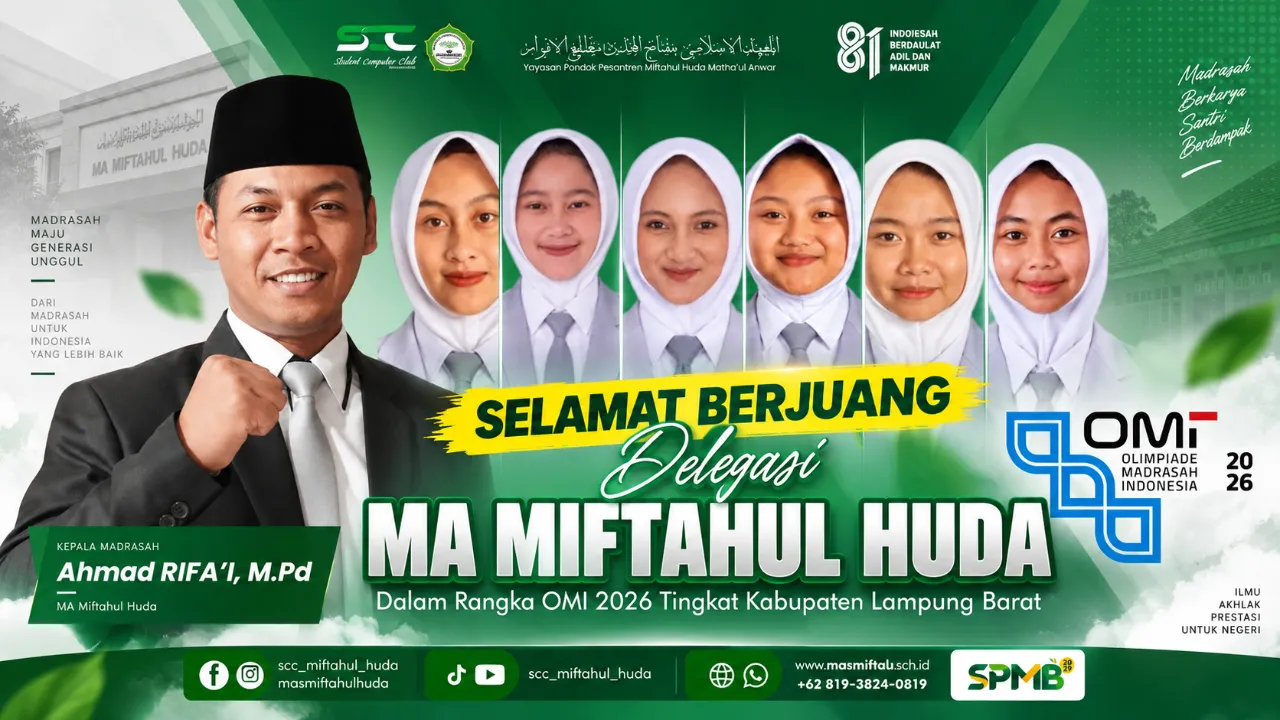MA Miftahul Huda Kirim 6 Delegasi OMI 2026 Tingkat Kabupaten Lampung Barat